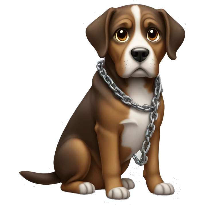 dog with chain emoji
