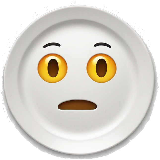 plate with no food emoji