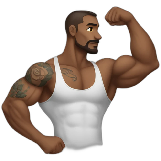 biceps with tattos emoji