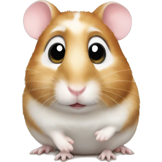 Hamster with big eyes emoji