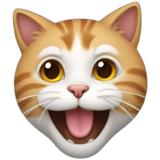 cat funny smile emoji