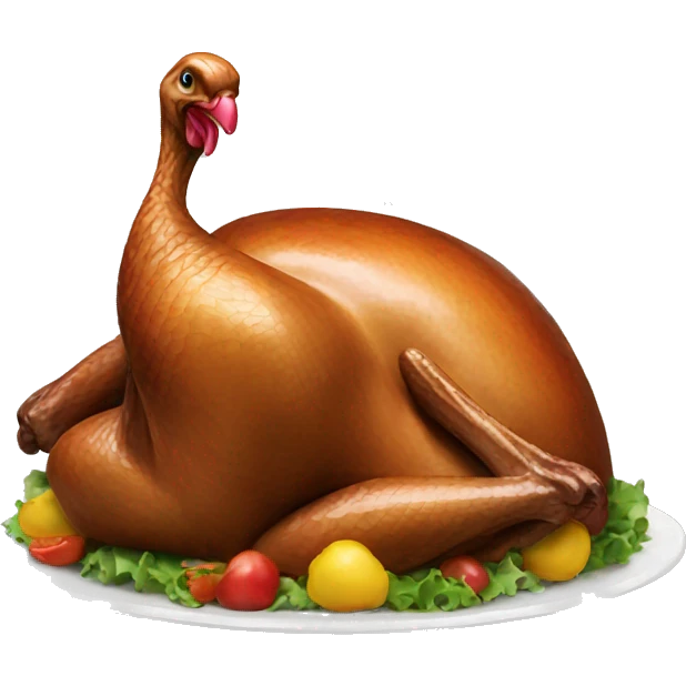 Eating turkey emoji