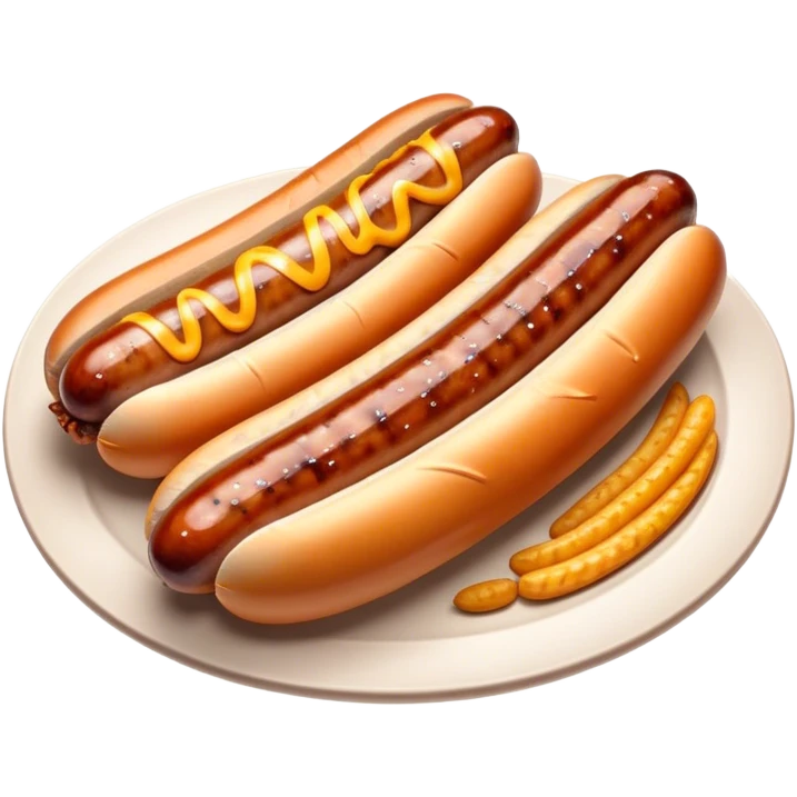 Cinematic Realistic Bratwurst Dish Emoji, showcasing a succulent, grilled sausage with a crispy exterior rendered with lifelike detail and warm, dynamic lighting. emoji