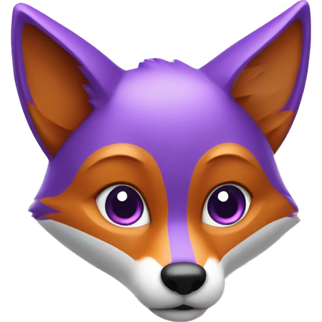fox that is purple  with superhote airbnb honor medaill emoji