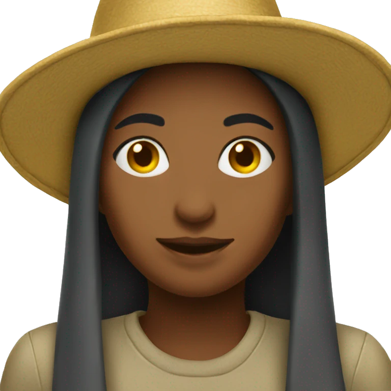 hat girl emoji