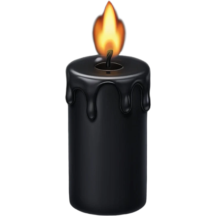 Black candle emoji