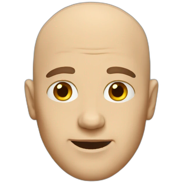 Bald man emoji