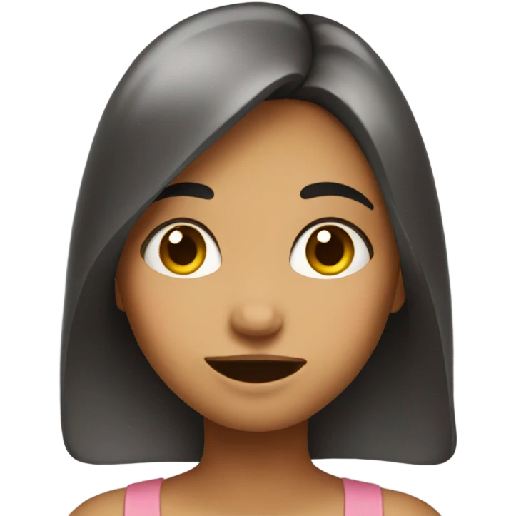 Girl blushing emoji