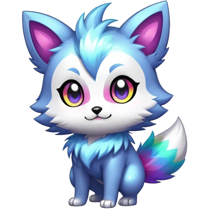  High quality Cute Cool Kawaii edgy Pretty Chibi Fur-Sona Shiny Colorful Sparkly Fakemon Full Body emoji