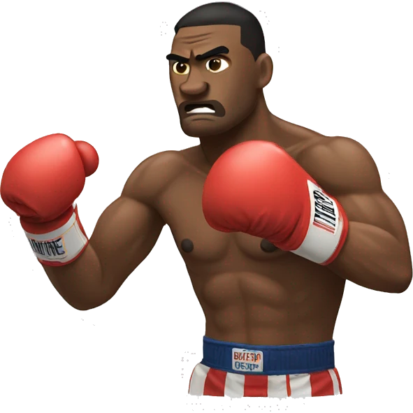 boxer punching side emoji