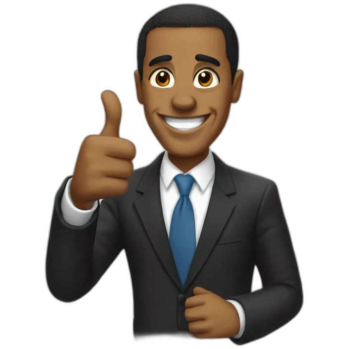 Baracobama With a thumb up emoji