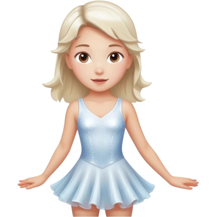 Ice skater girl emoji