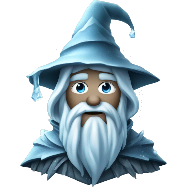 ice wizard covered in frost grimdark emoji