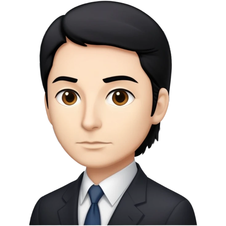 director of the cia who shared state secrets she has black hair with a white streak in front emoji