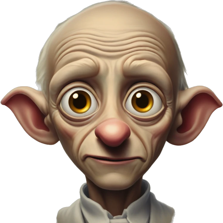 Rich dobby in Uncle Scrooge style, oil paint, mysterious eyes, intricate lips, masterpiece portrait, beautiful, desirable, logical emoji