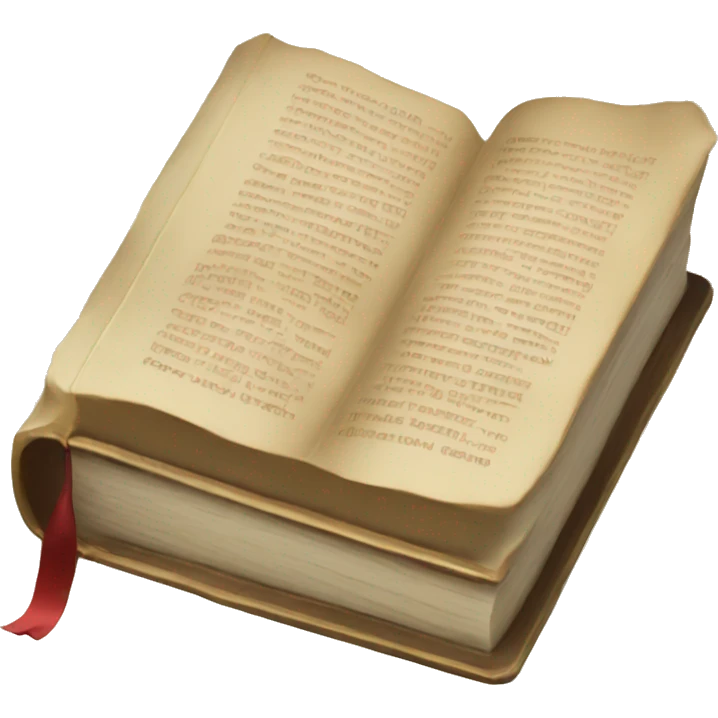 A gold bible emoji