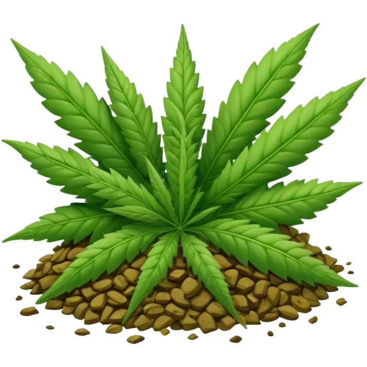 See weed  emoji