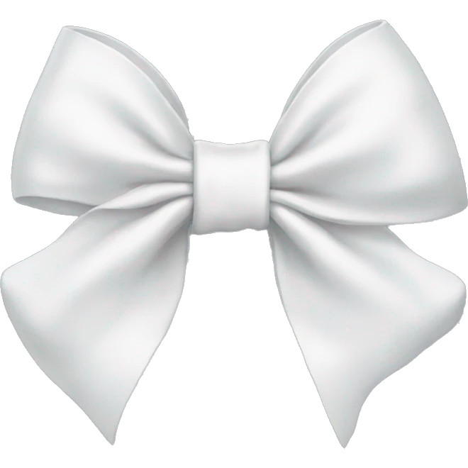 White bow emoji