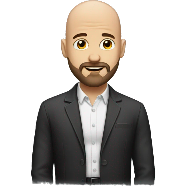 bald guy emojis with beard emoji