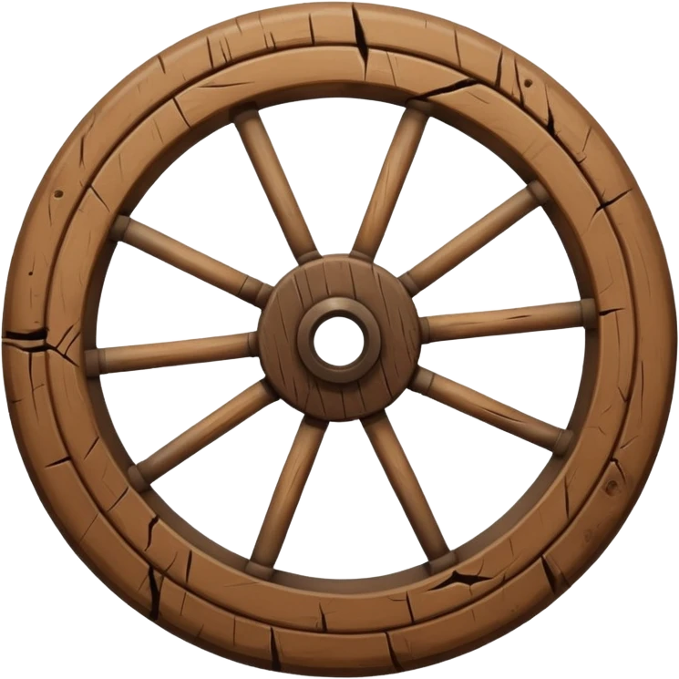 ancient woody wheel  emoji