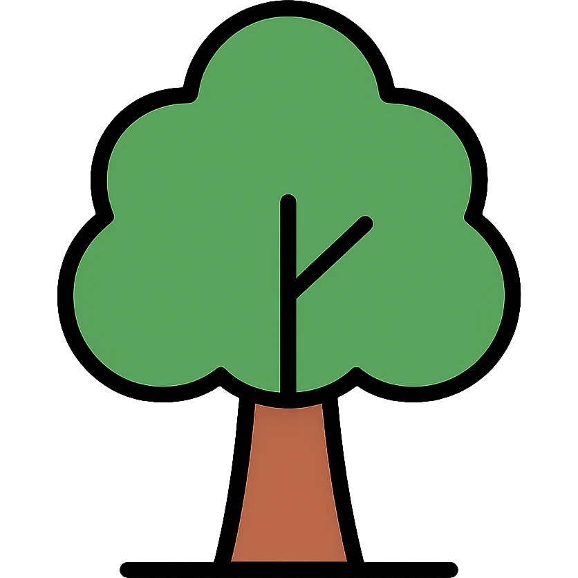 Green tree icon emoji