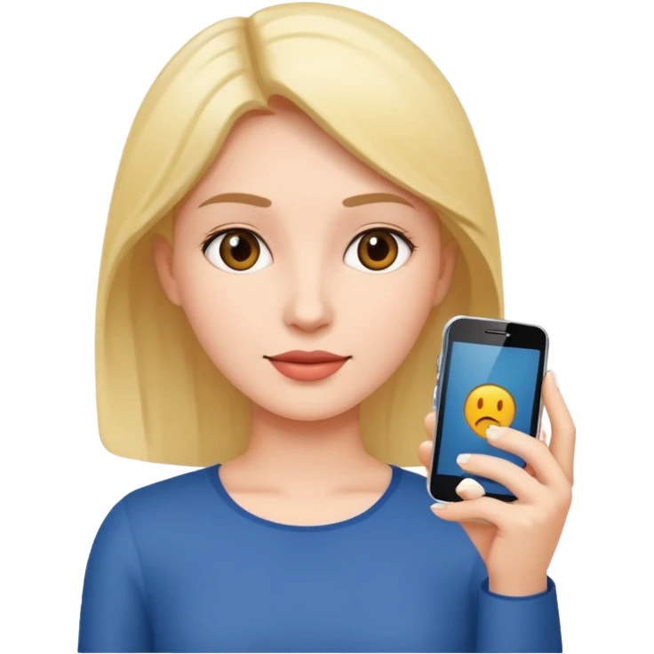a woman using a mobile phone emoji