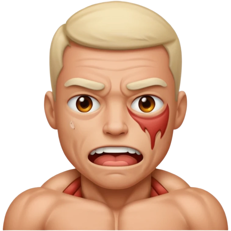 un infortunio muscolare durante sport emoji