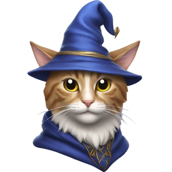 Cat wizard emoji