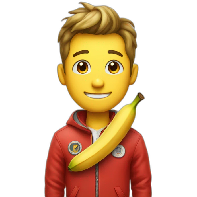 banana-cute-smile-wearing-red-jacket emoji