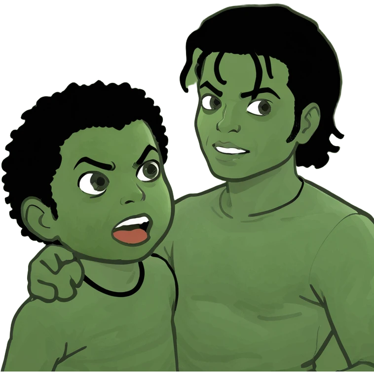 Michael Jackson fighting a kid emoji