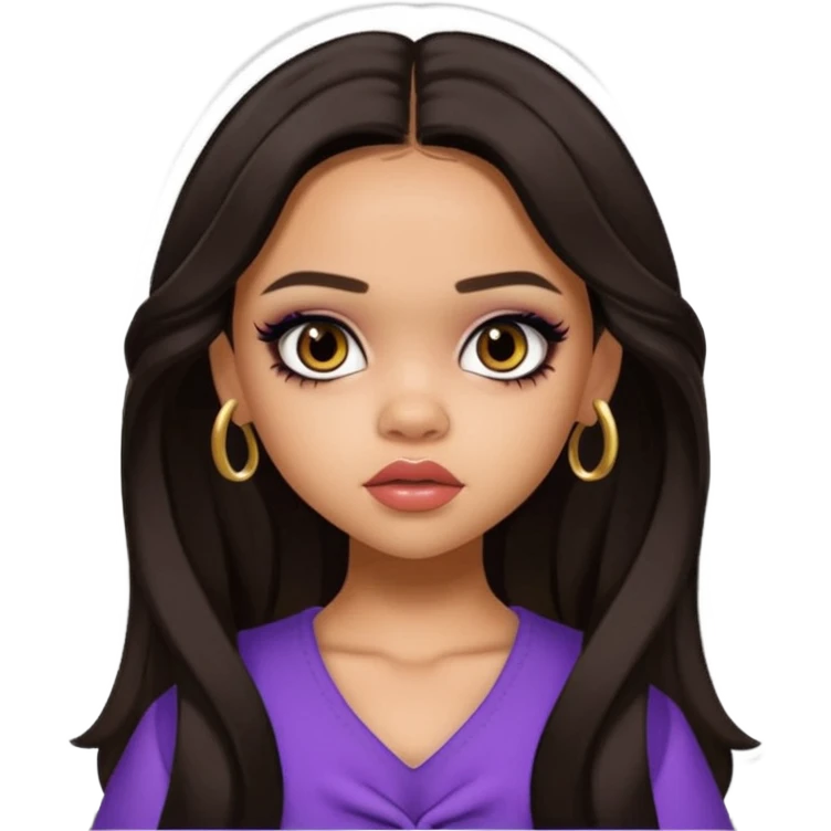 pretty bratz baddie, jenna ortega emoji
