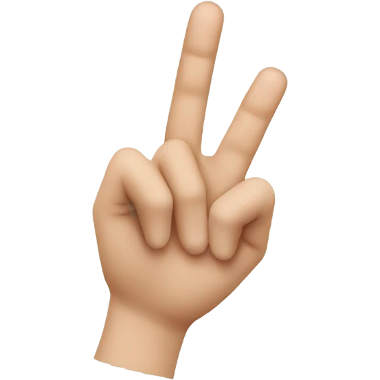 L shaped finger emoji