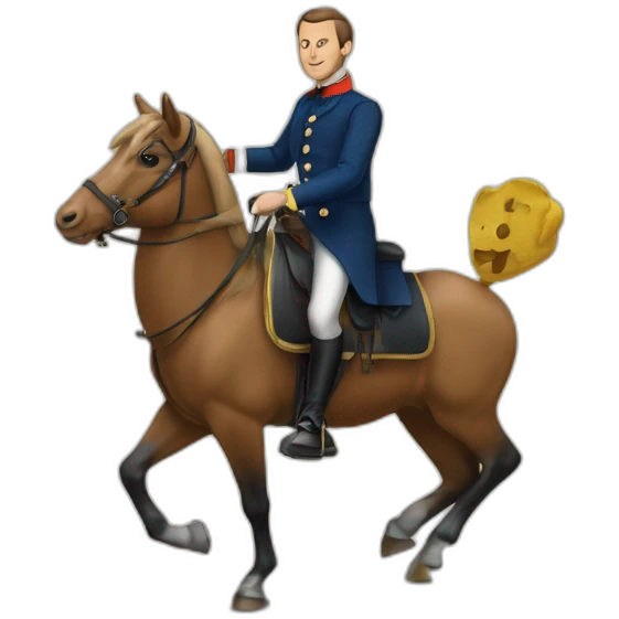 macron sur un chameau emoji