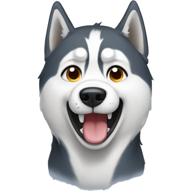 husky dog crying emoji