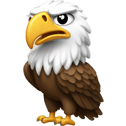 Tough eagle emoji