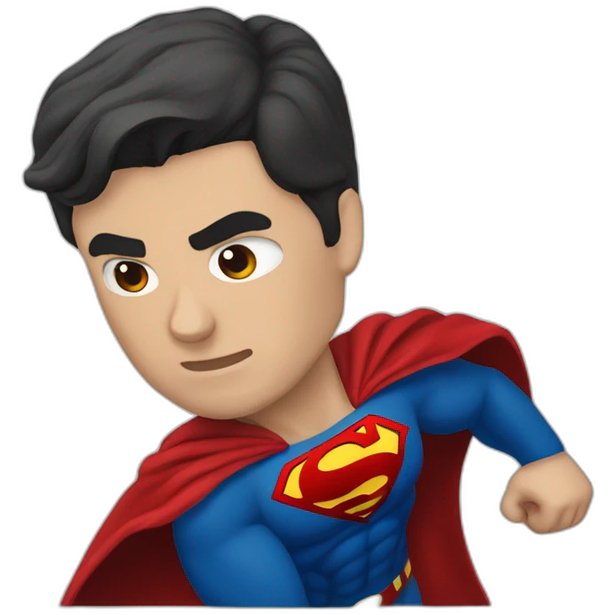 Superman con sangre emoji