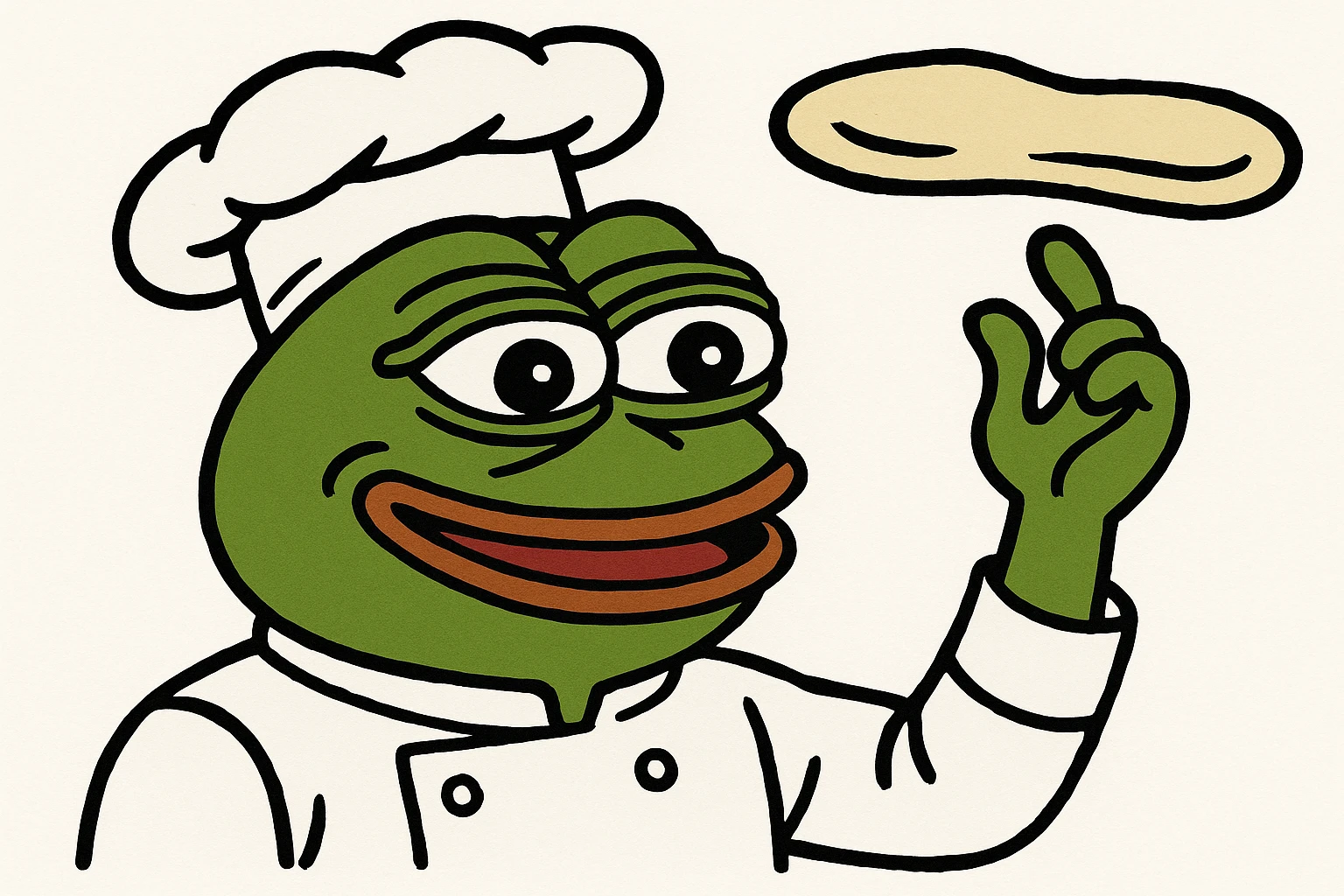 smiling Italian chef spinning pizza dough emoji
