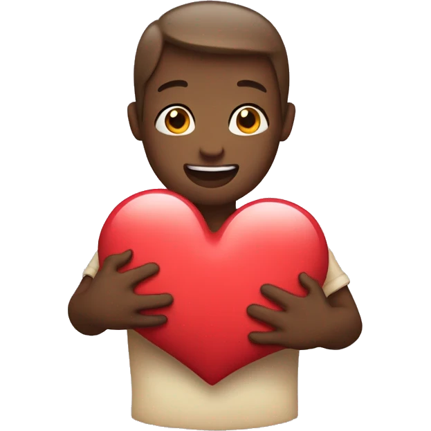 Heart with hug emoji