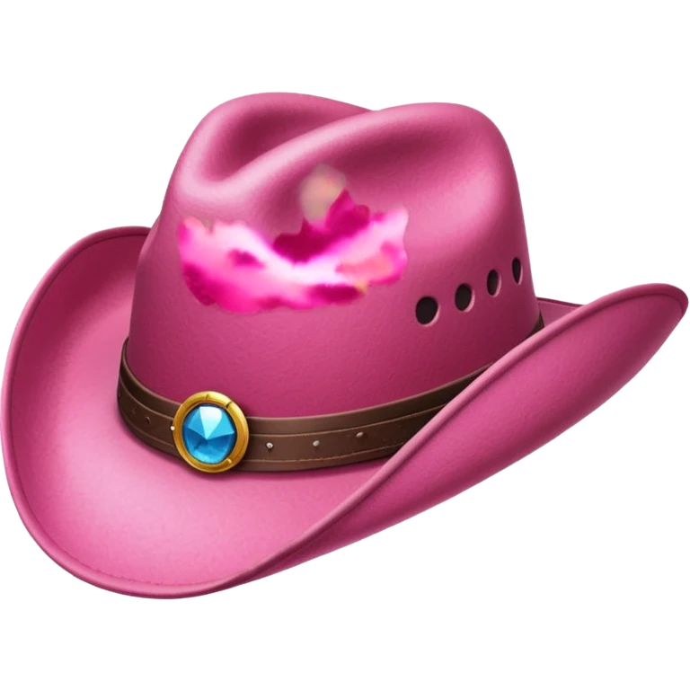 Pink cowboy hat emoji