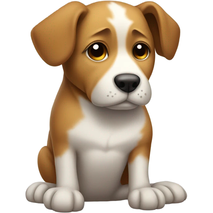 dog in meditation emoji