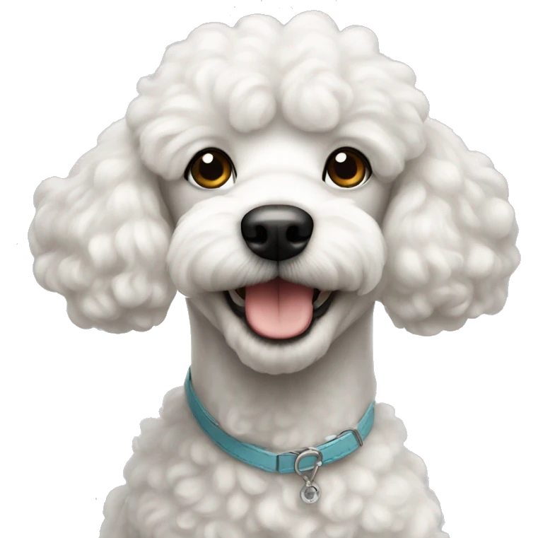 The white Poodle emoji