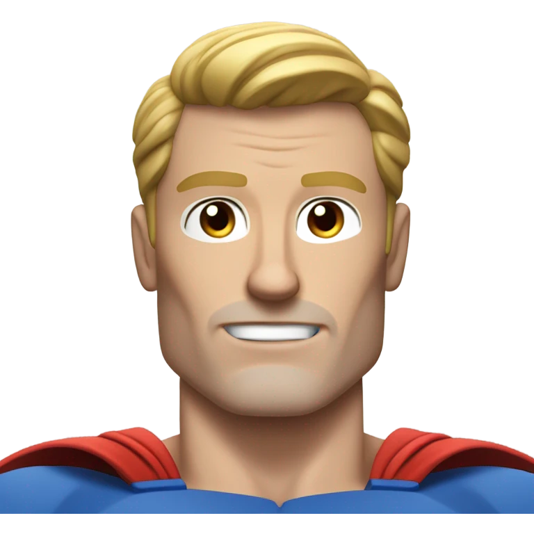 realistic superman with abs white man emoji