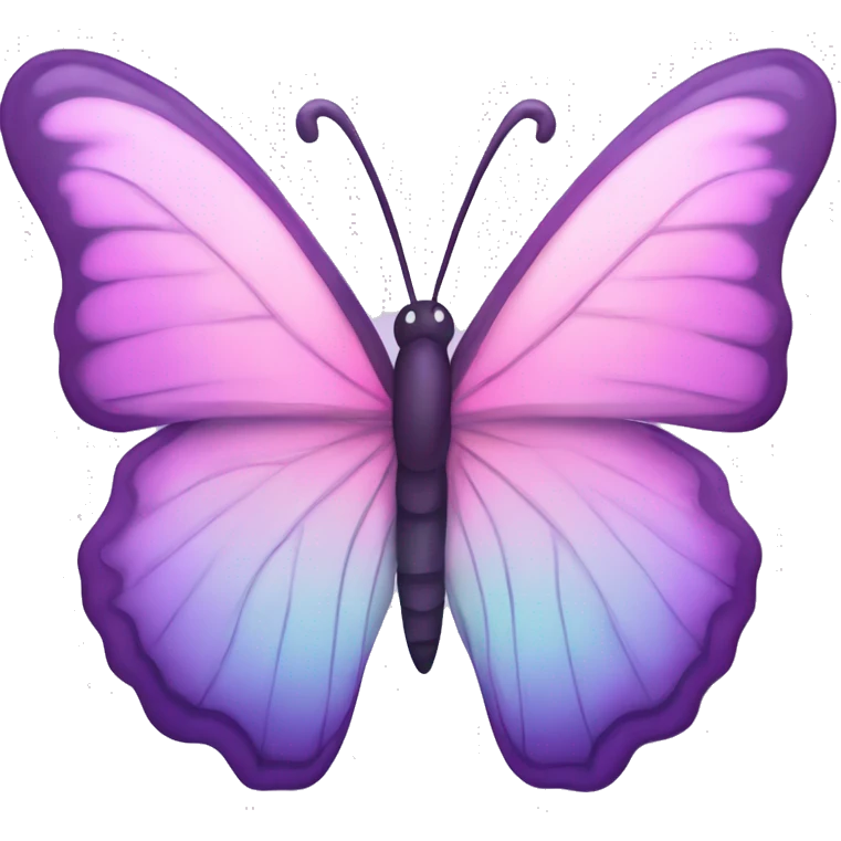 pastel pink and purple aurora butterfly  emoji