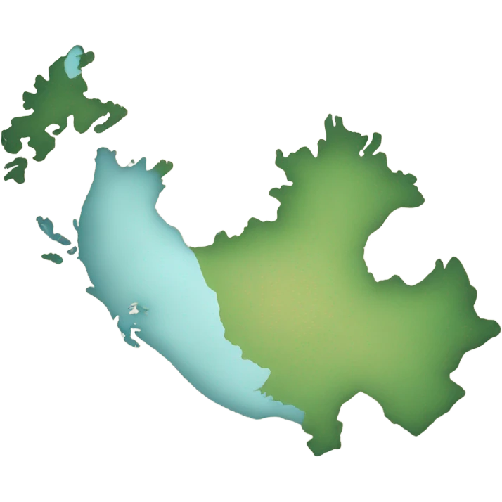 Greenland borders on the map emoji