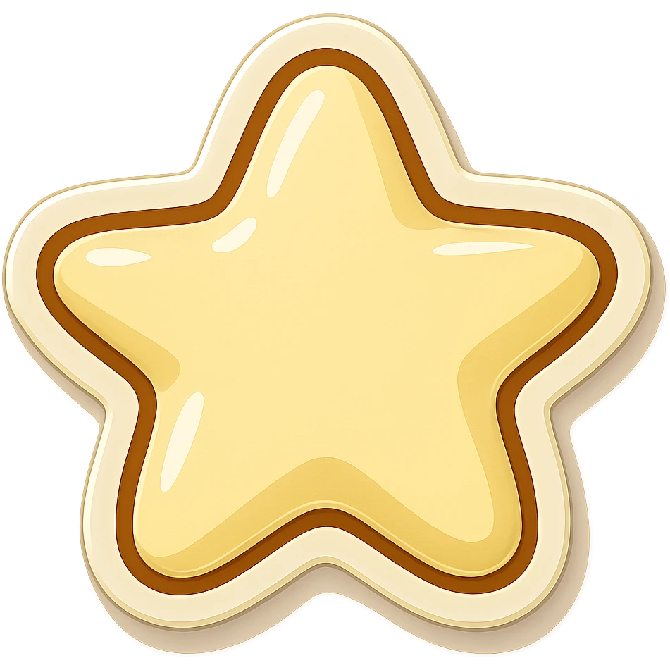 star carved from ivory emoji