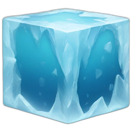 Frozen cube emoji