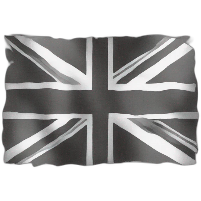 United Kingdom Black and White emoji