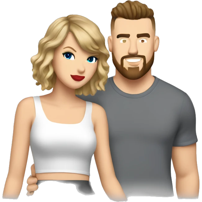 Taylor Swift and Travis Kelce emoji