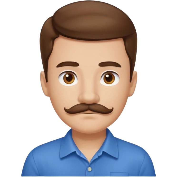 mustache boy,Big mustache. emoji