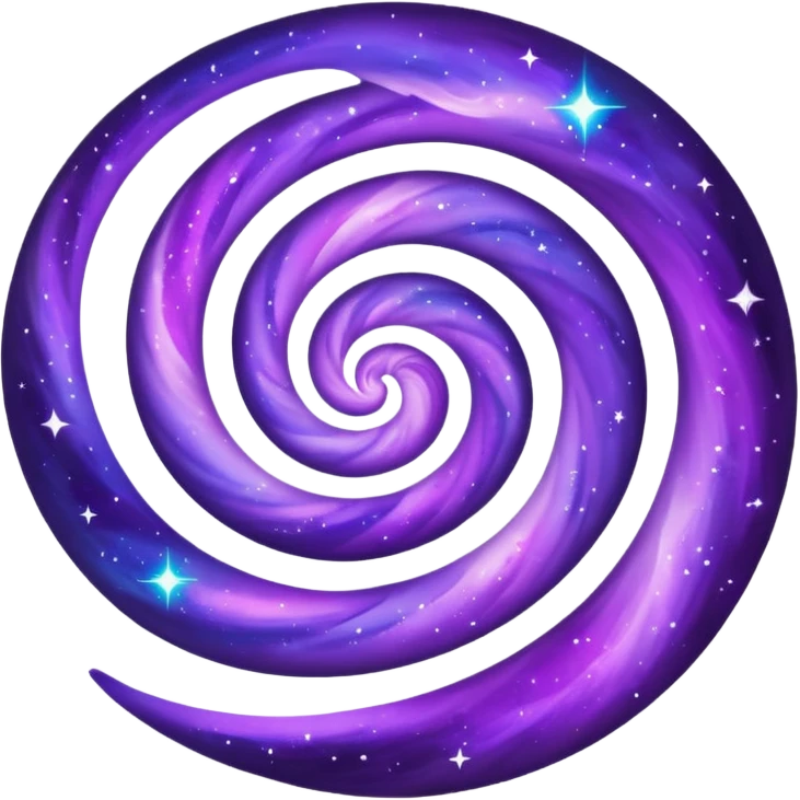 purple swirling galaxy with stars emoji